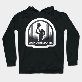 Courage on Court: Women in Sports Female Athlete Basketball Hoodie